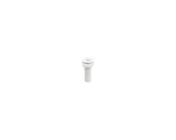 White Recessed Through-hull - 1/2", Color: White, Thread: M1/2"