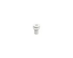 White Recessed Through-hull - 1", Color: White, Thread: M1"