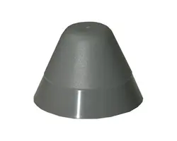 PVC Terminal Cone - Grey, Color: Grey