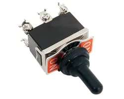 Waterproof Toggle Switch, Dual-Pole 20A 12V ON-OFF-ON