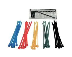 Mooring Cable Marker Set - 6 Colors + Sticker