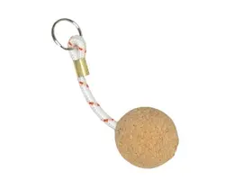 Cork Key Ring - Brass Ring & 50mm Ball