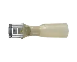 Yellow Female Clip - Heat-Shrink 6.3mm - Pack of 4