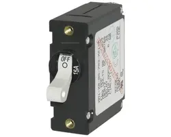 A-Series White Toggle Circuit Breaker 5A