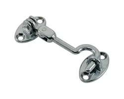 Articulated Hook, Chrome-Plated Brass - 100mm