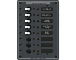 DC Panel with 8 Toggles - White