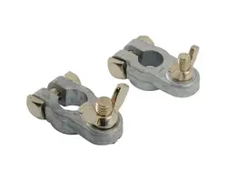 Zinc Battery Terminals - Pair