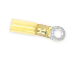 Yellow Thermo Ring Terminal Ø6 - 100 pcs