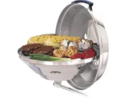 Marine Kettle Charcoal BBQ - Stainless Steel