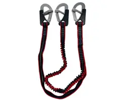 Ocean Safety Elastic Lanyard - 3 Carabiners