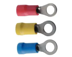 Red Insulated Ring Terminal - Ø4mm - Pack of 10