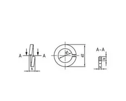 A4 Stainless Steel Spring Washer B