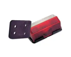 Lateral red/white side light with mounting plate