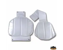 Admiral Seat Cushion & Backrest - White Sky