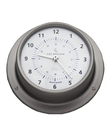 Satin Stainless Steel Clock - 110mm