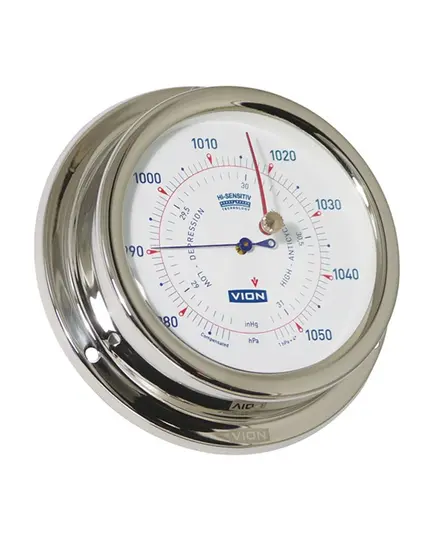 Polished Stainless Steel Barometer - 127mm