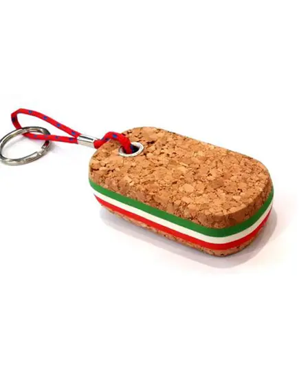 Oval Cork Keychain - Tricolor