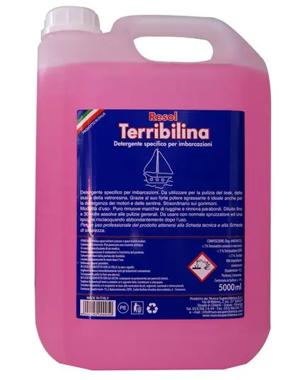 Terribilina - degreaser for teak, skai and fiberglass, 5 Lt.