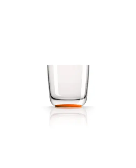 Low Whisky Tumbler - Orange Line