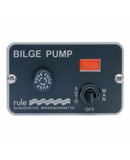 Rule panel for bilge pump