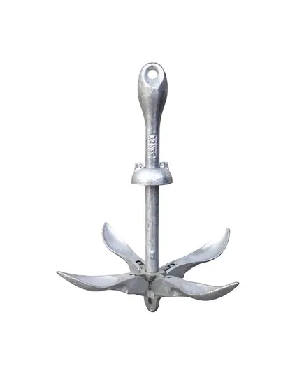 Galvanized Steel Grapnel Anchor - 3.2kg