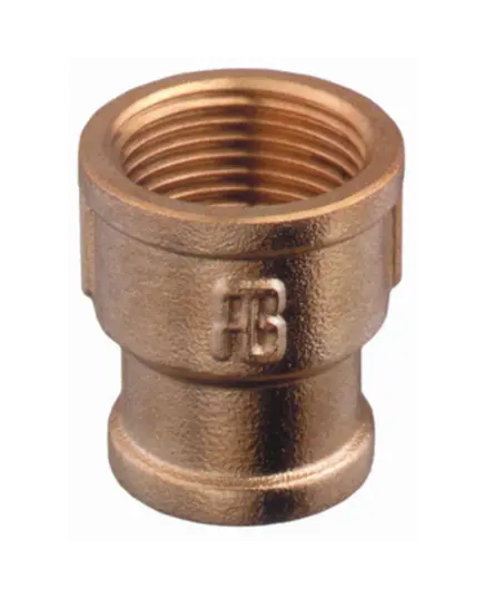 Bronze reduced pipe sleeves F-F 1/2'' to 3/8''