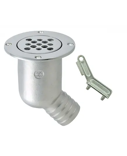 Stainless steel discharge strainer - 91mm