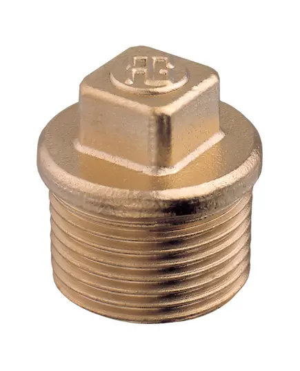 Brass male screw cap 1"1/4