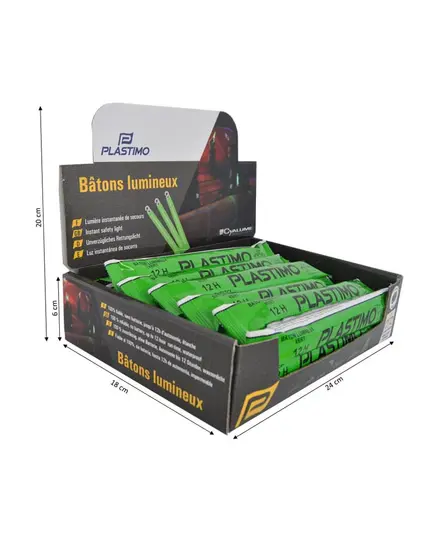 Display Box with 24 Green Lightsticks