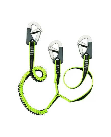 Double Safety Harness Static and Elastic with Aluminum Hooks
