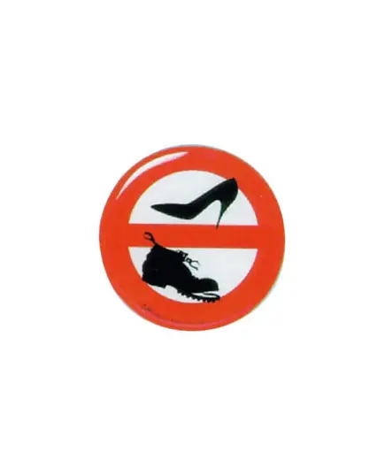 Self Adhesive "No Shoes On Board" Relief Sticker