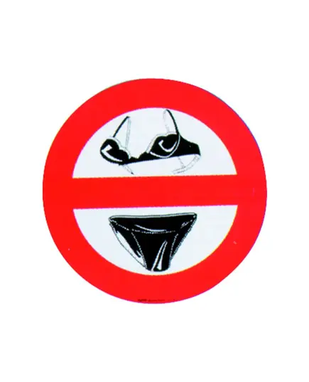 Self Adhesive "No Slip-bra On Board" Sticker