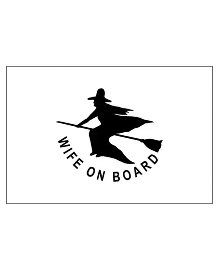 Wife On Board Flag - 20x30cm