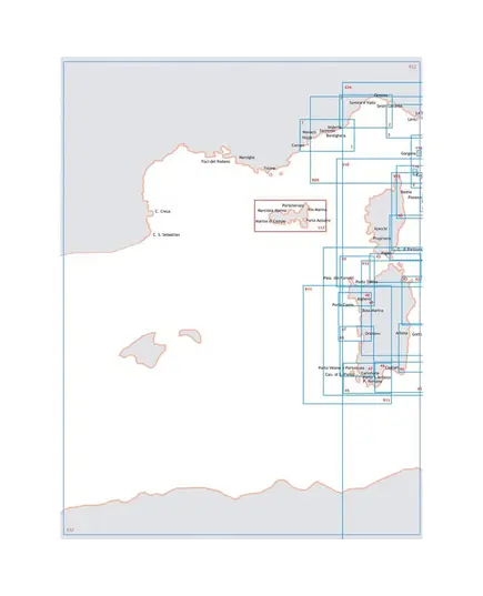 Nautical Chart - From the Balearic Sea to the Tyrrhenian Sea