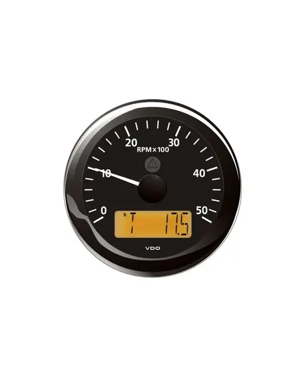 Tachometer - 5000 RPM - Black