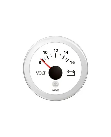 Voltmeter 8-16V - White