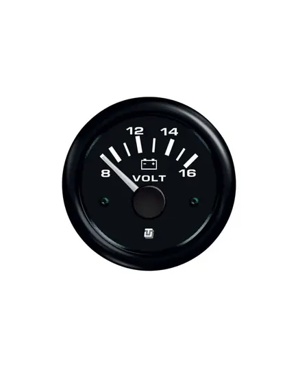 Voltmeter - 8-16V - Black