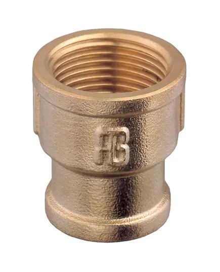 Brass pipe sleeves F-F from 1/2 to 3/8