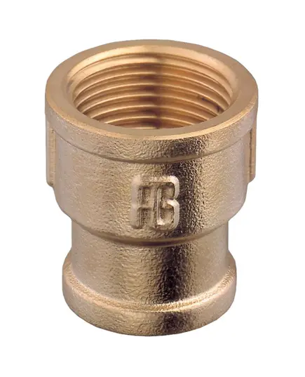 Brass pipe sleeves F-F from 1"1/4 to 1"