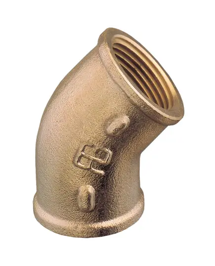 Brass elbow 45 F-F 1"1/4