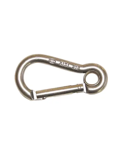 AISI 316 Kong Carabiner with Eye - diameter 10mm, Diameter, mm: 10