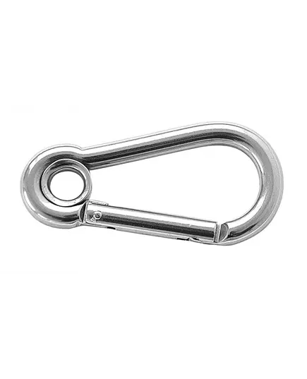Carabiner with eye and straight closing Ø 8mm