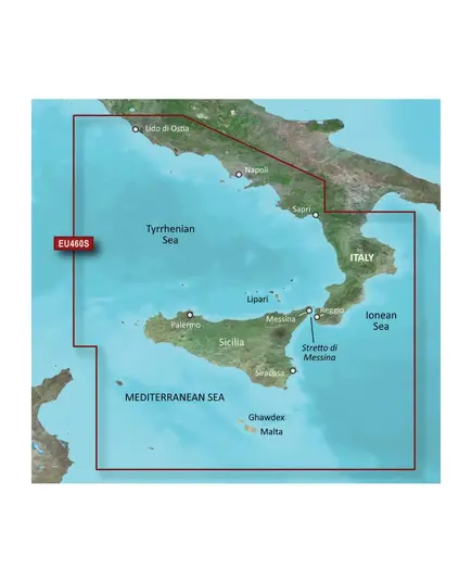 BlueChart g3 Vision - VEU460S - Italy, Sicily to Lido di Ostia Charts