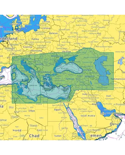 C-MAP 4D - East Mediterranean, Black and Caspian Seas