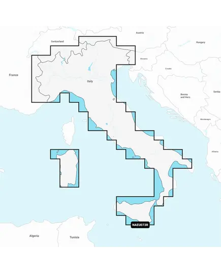 Navionics+ Italy, Lakes and Rivers Charts