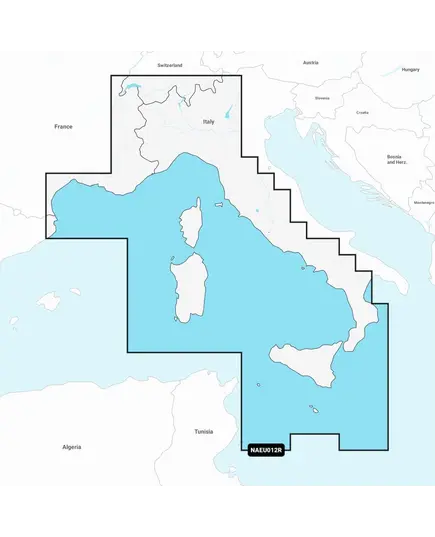 Navionics+ Tyrrhenian Sea and Central Mediterranean Charts