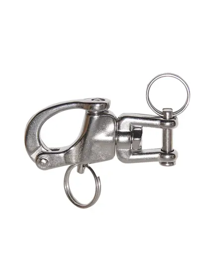 AISI 316 Snap Shackle with Swivel Fork  - 132mm, Length, mm: 132
