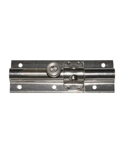 Spring door bolt with padlock eye - 145x36mm
