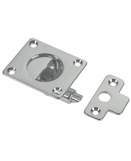 Door Latch with Striking Plate - 50x42mm