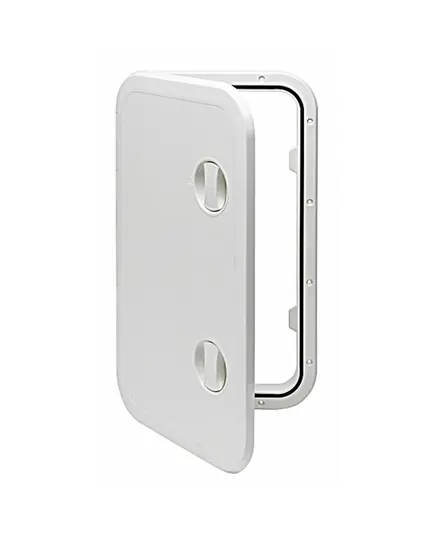 White Inspection Hatch - 357x606mm, Color: White